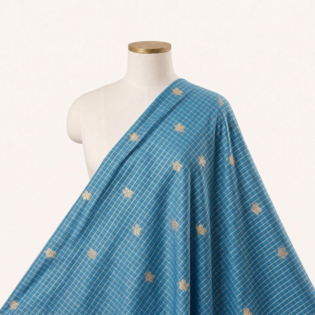 Zari Semi Banaras Fabric