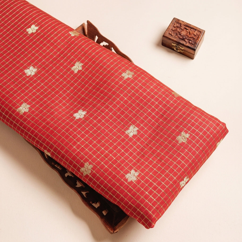 Zari Semi Banaras Fabric