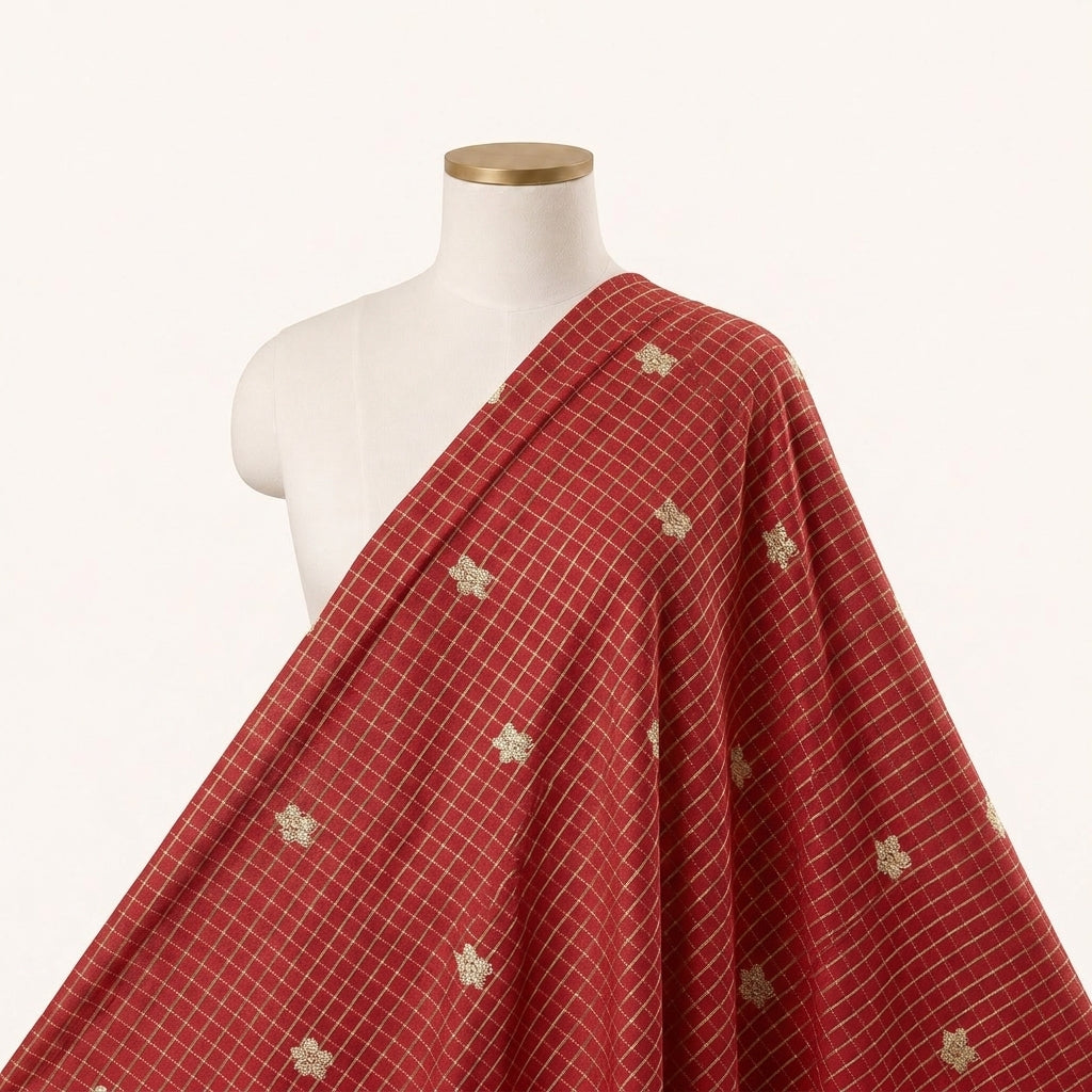 Zari Semi Banaras Fabric