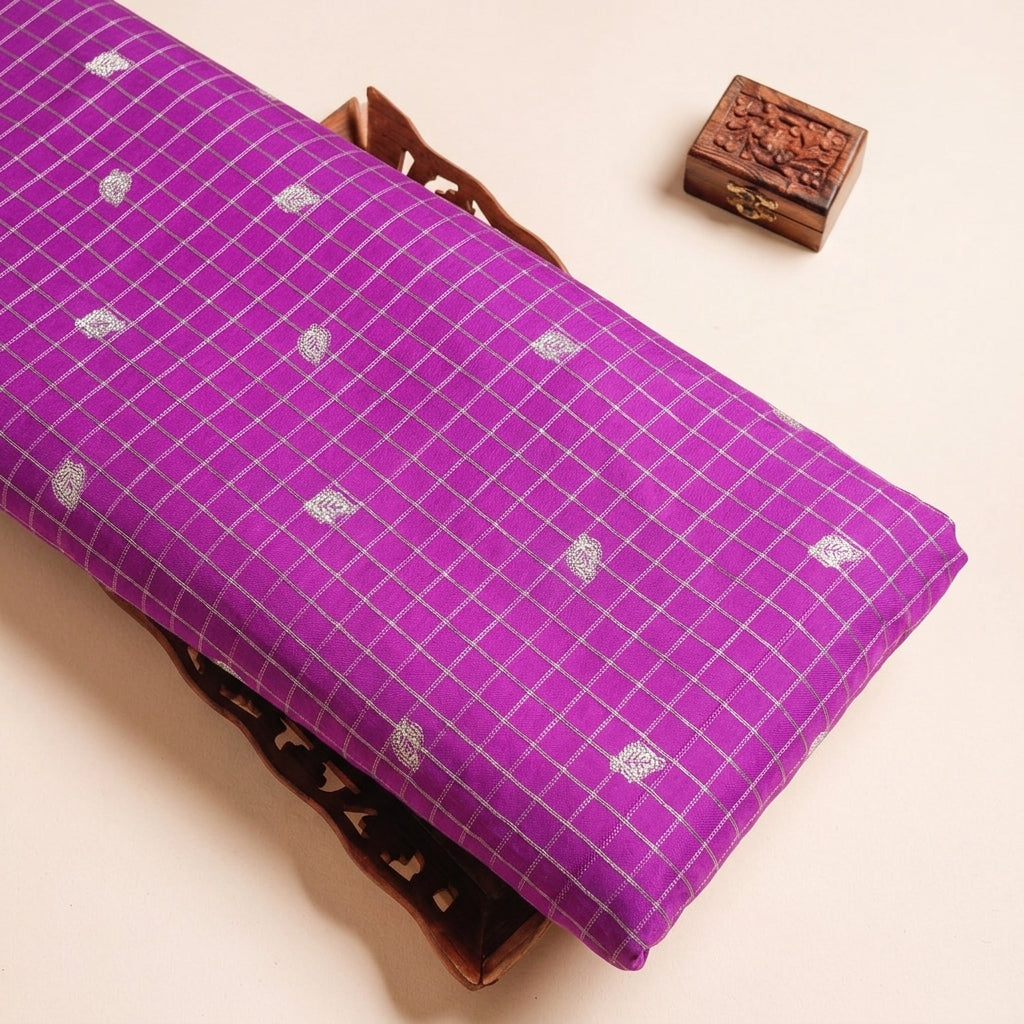 Zari Semi Banaras Fabric