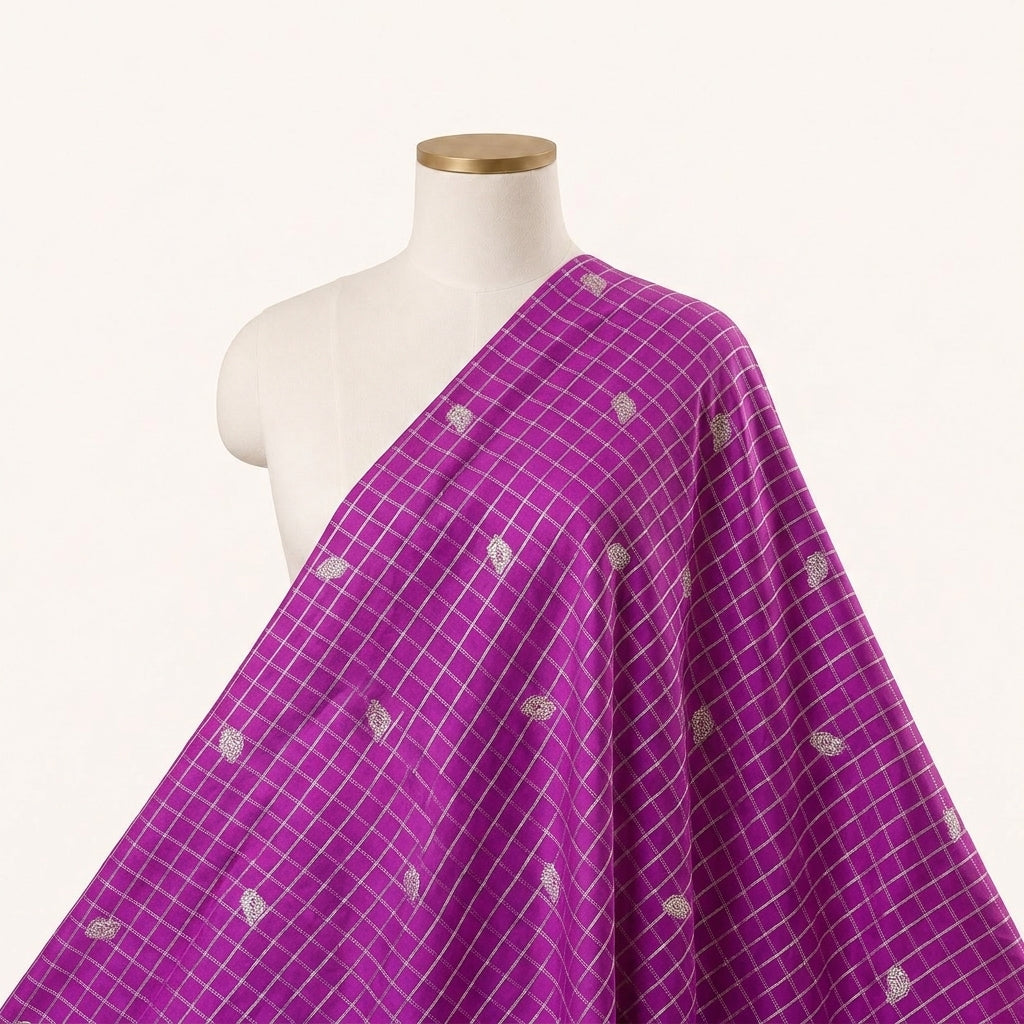 Zari Semi Banaras Fabric