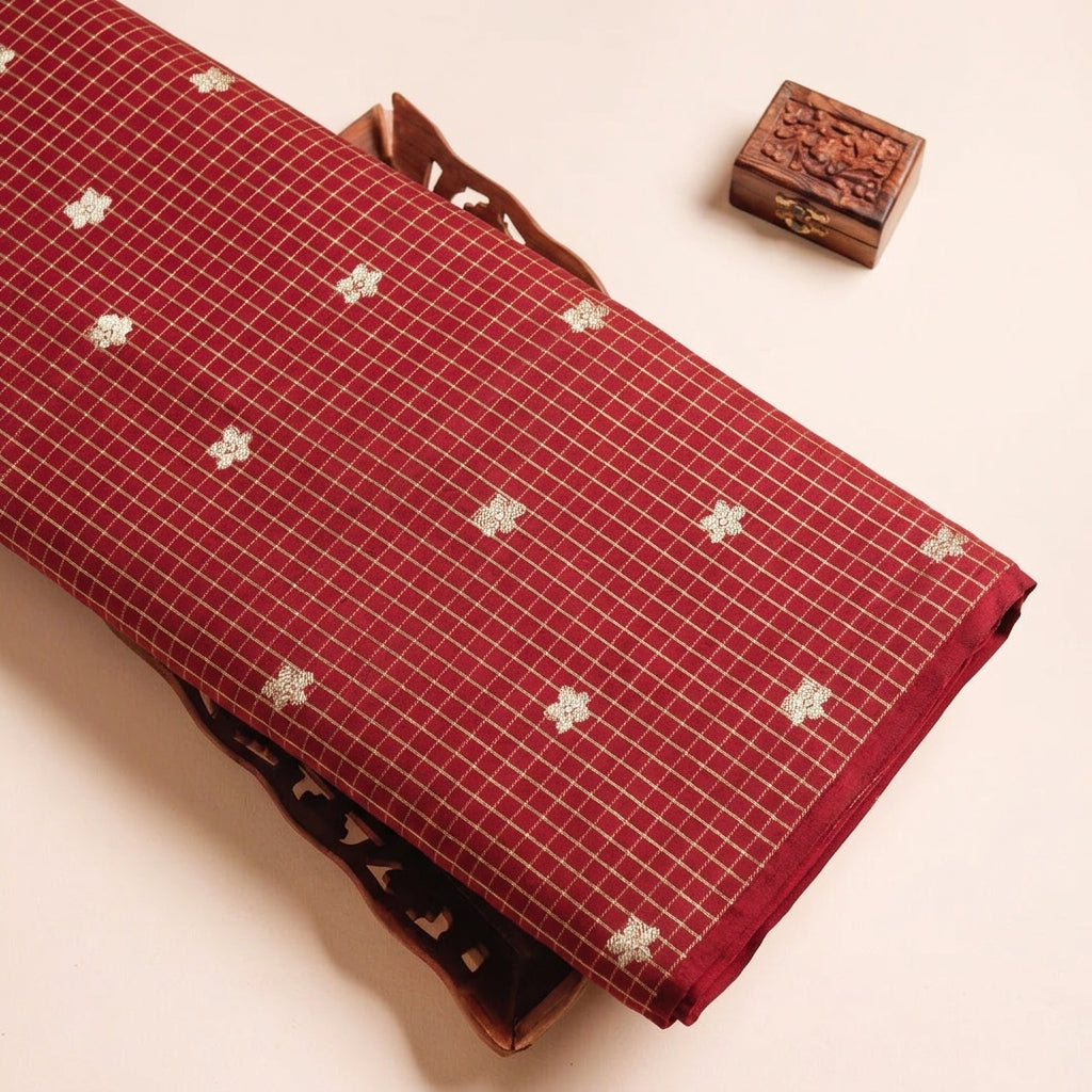 Zari Semi Banaras Fabric