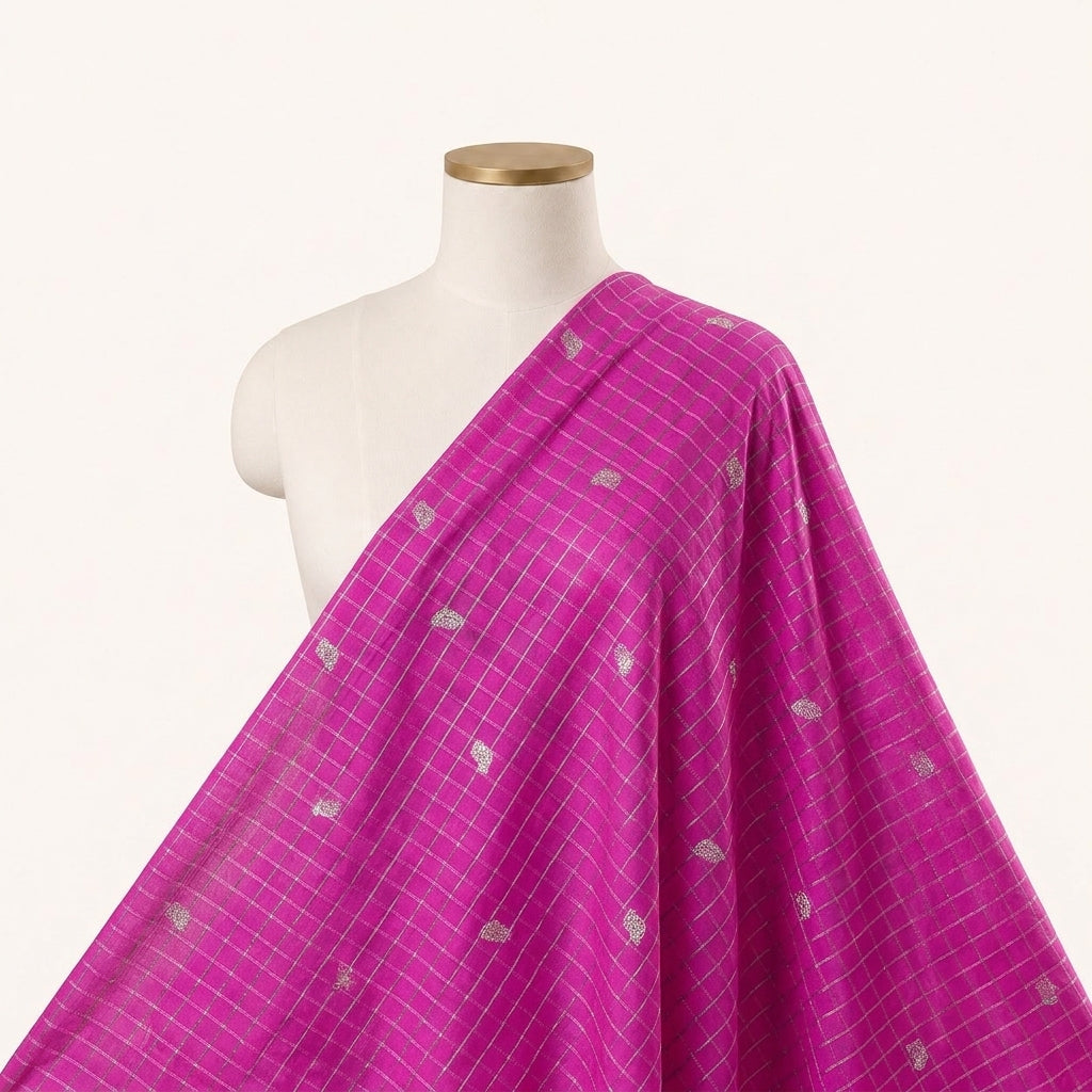 Zari Semi Banaras Fabric