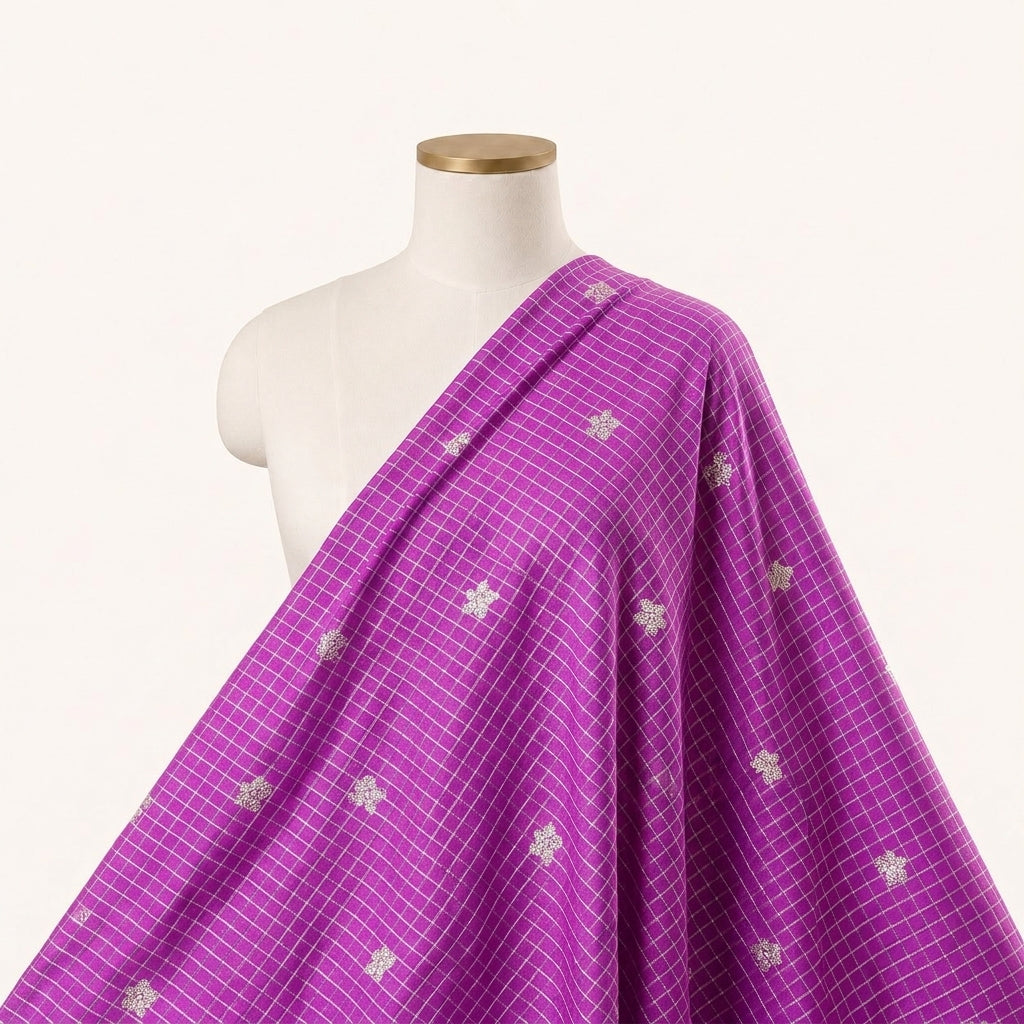 Zari Semi Banaras Fabric