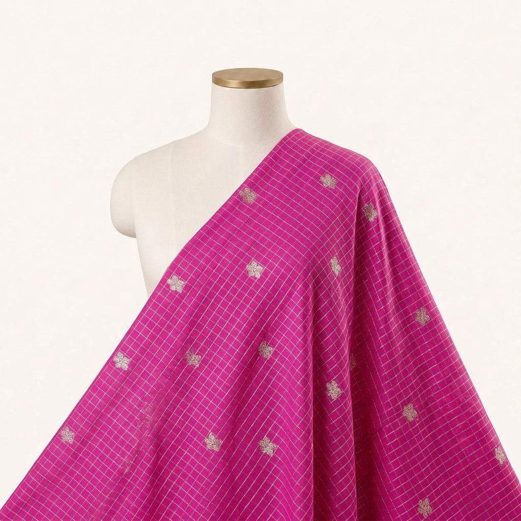 Zari Semi Banaras Fabric