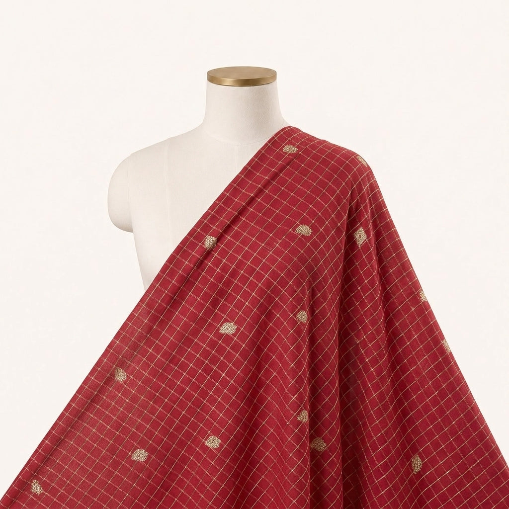 Zari Semi Banaras Fabric