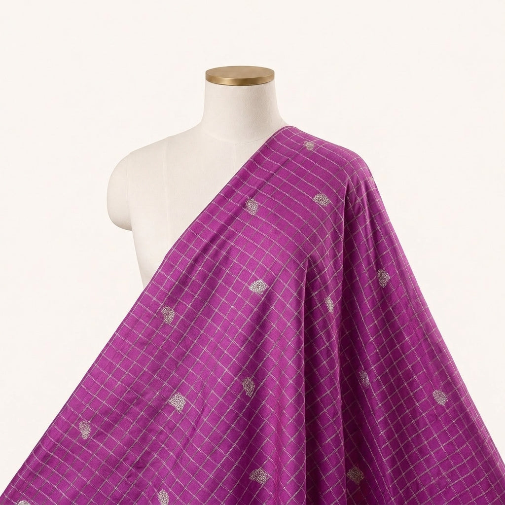Zari Semi Banaras Fabric