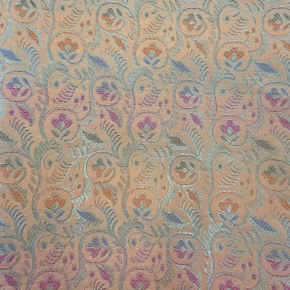 Floral Semi Banaras Fabric