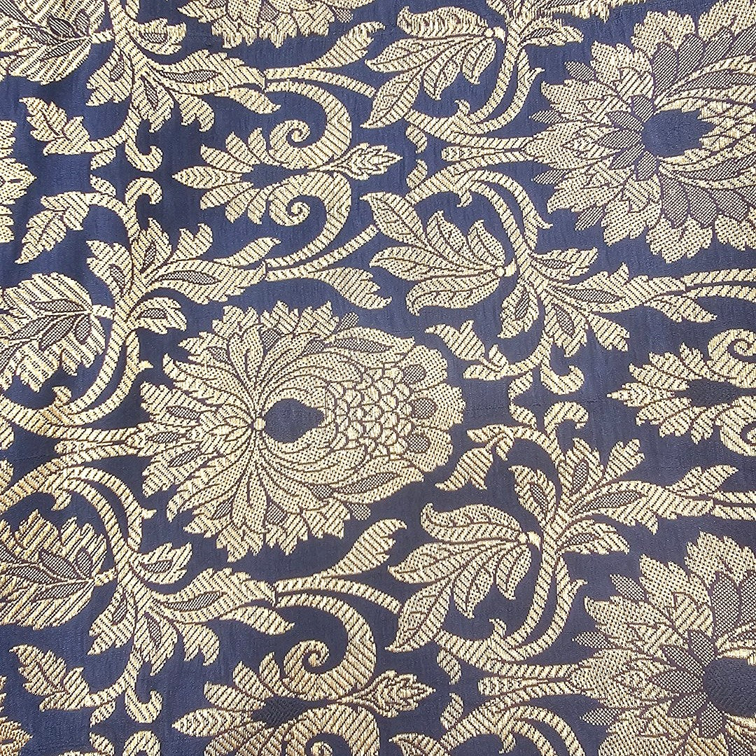 Floral Semi Banaras Fabric