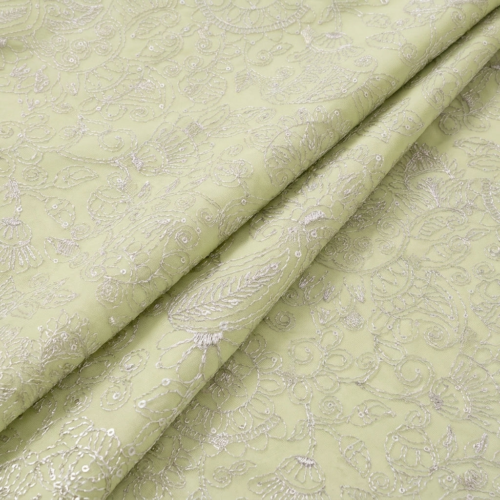 Embroidery Chanderi Cotton Fabric