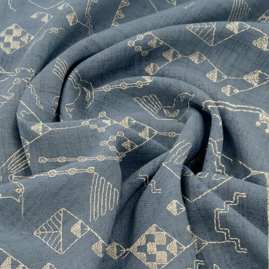 Embroidery Linen Fabric