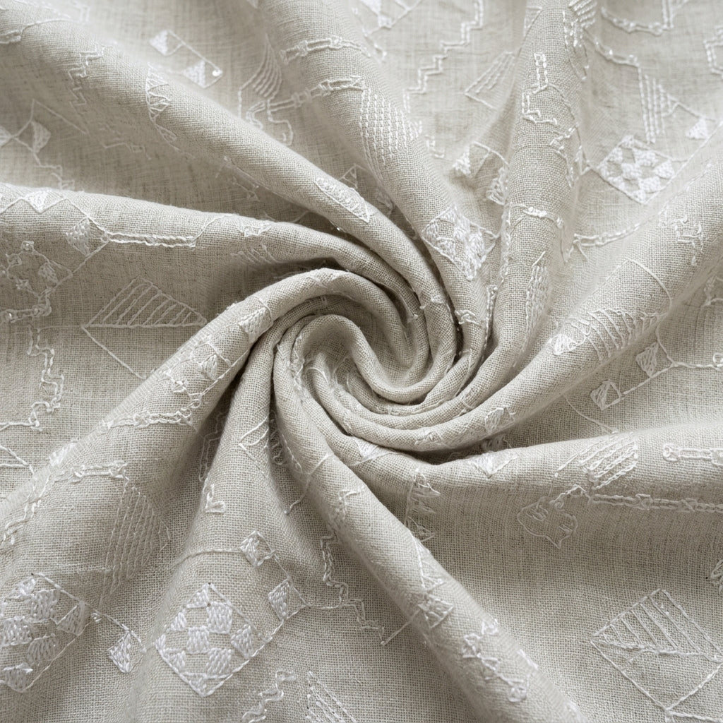 Embroidery Linen Fabric