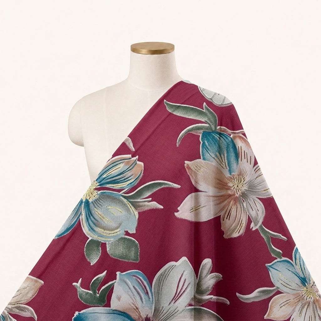 Floral Rayon Fabric