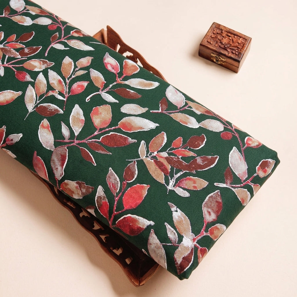 Leaf Rayon Fabric