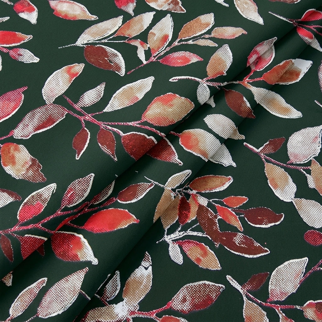 Leaf Rayon Fabric