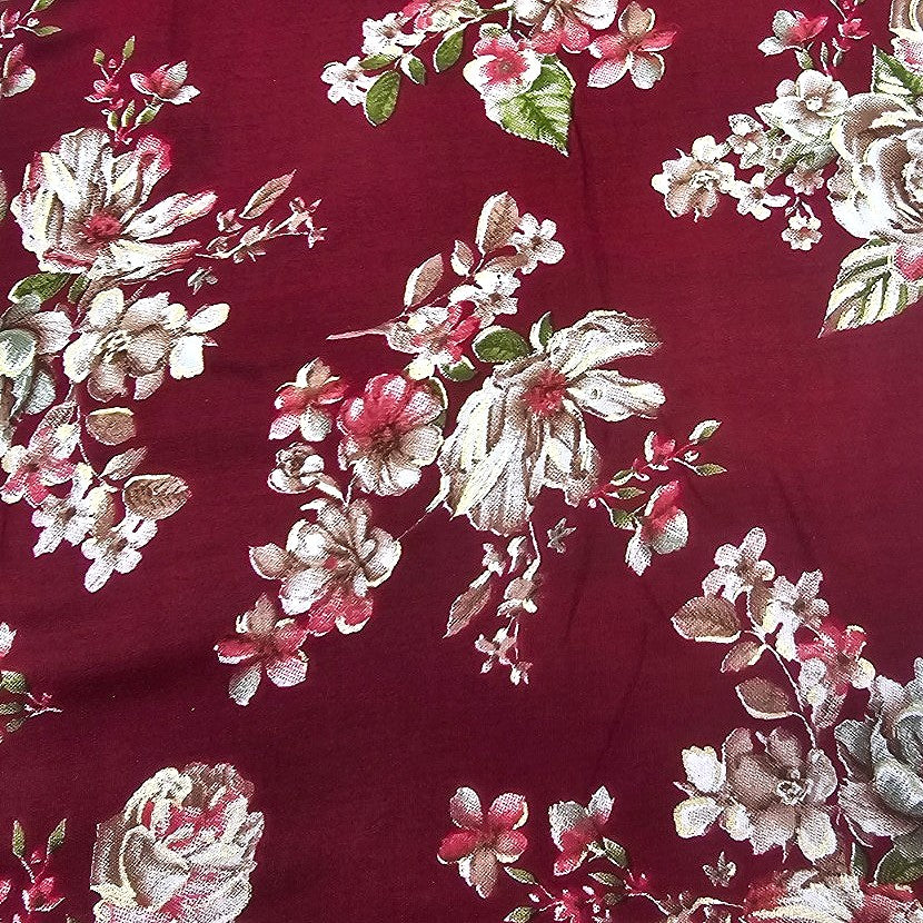 Floral Rayon Fabric