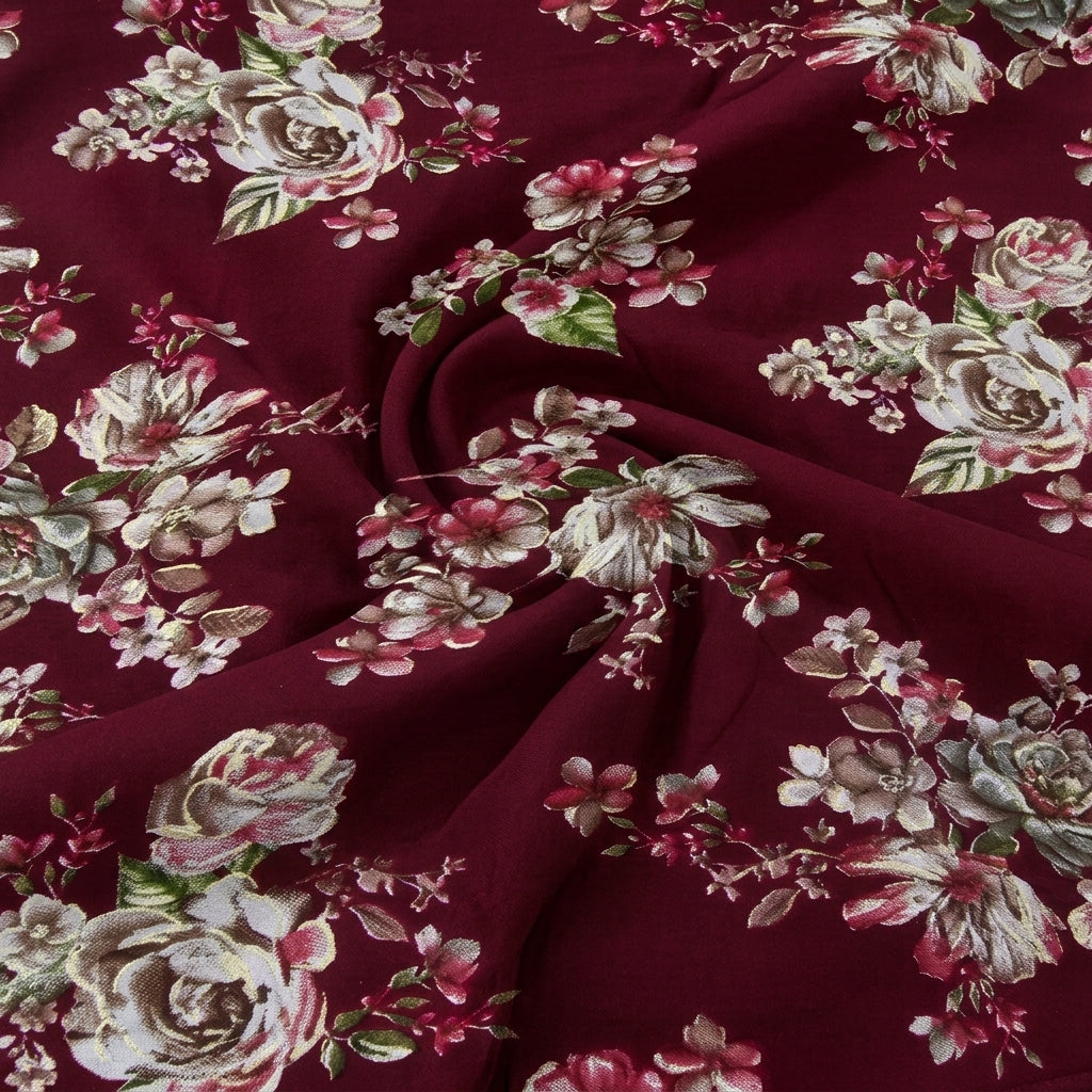 Floral Rayon Fabric