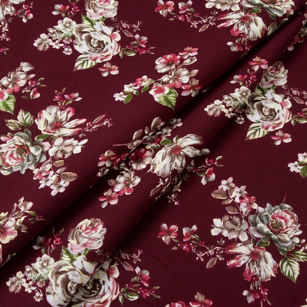 Floral Rayon Fabric