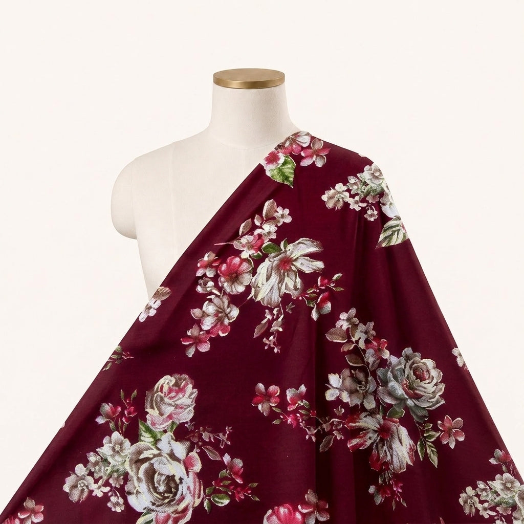 Floral Rayon Fabric