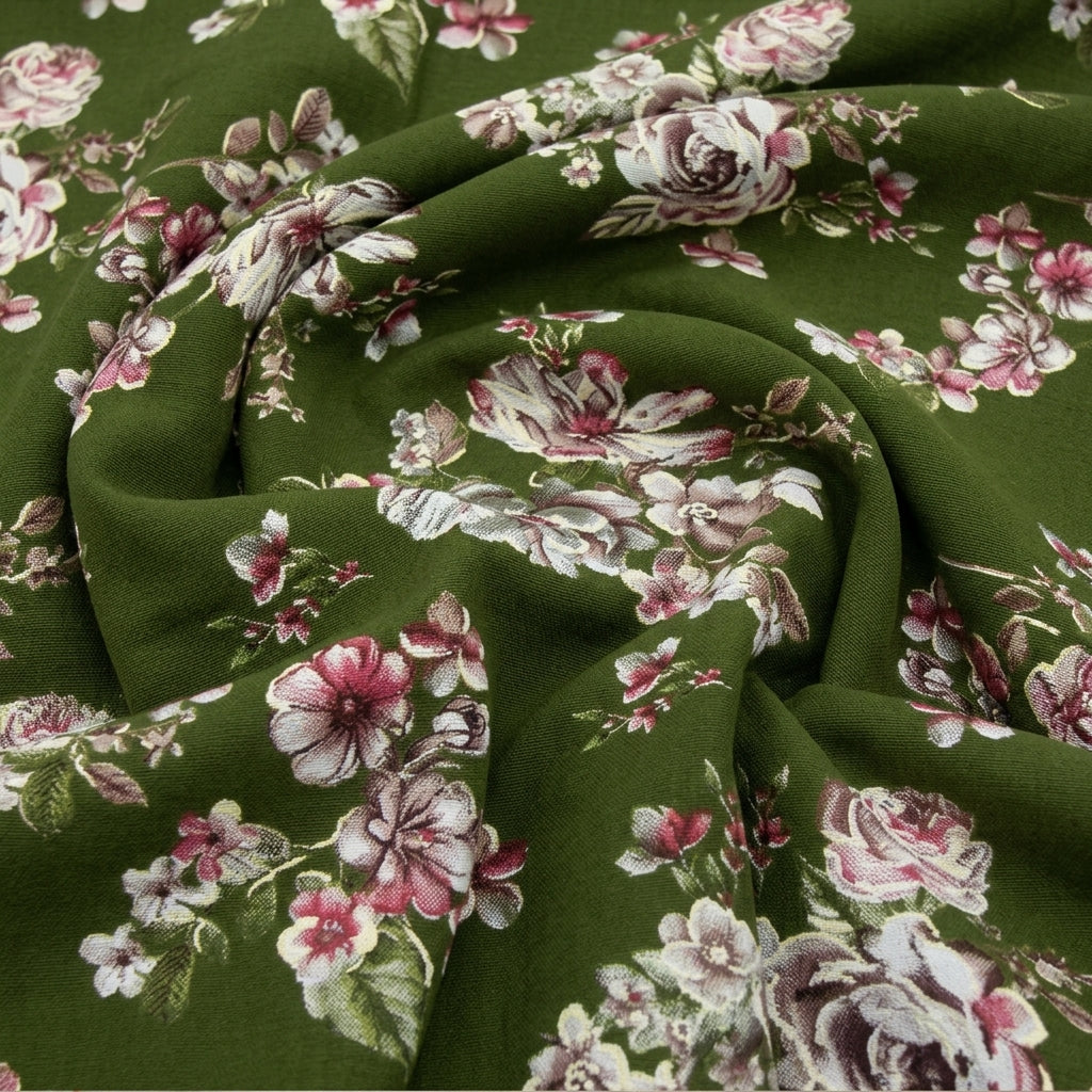 Floral Rayon Fabric