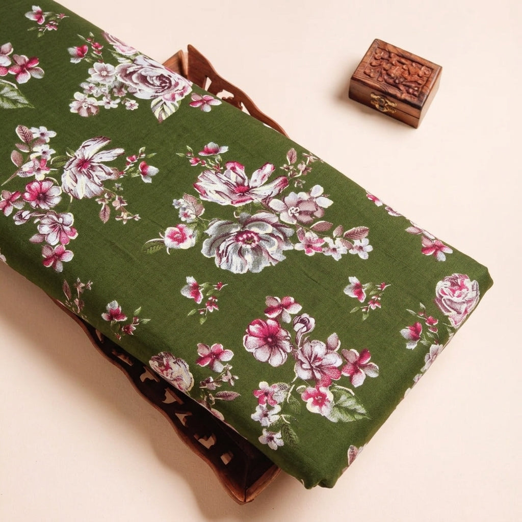 Floral Rayon Fabric