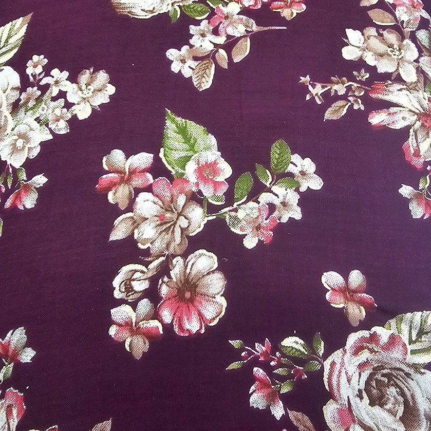 Floral Rayon Fabric