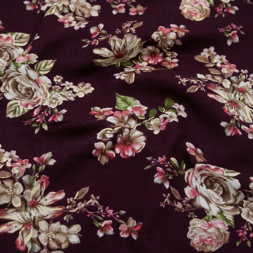 Floral Rayon Fabric