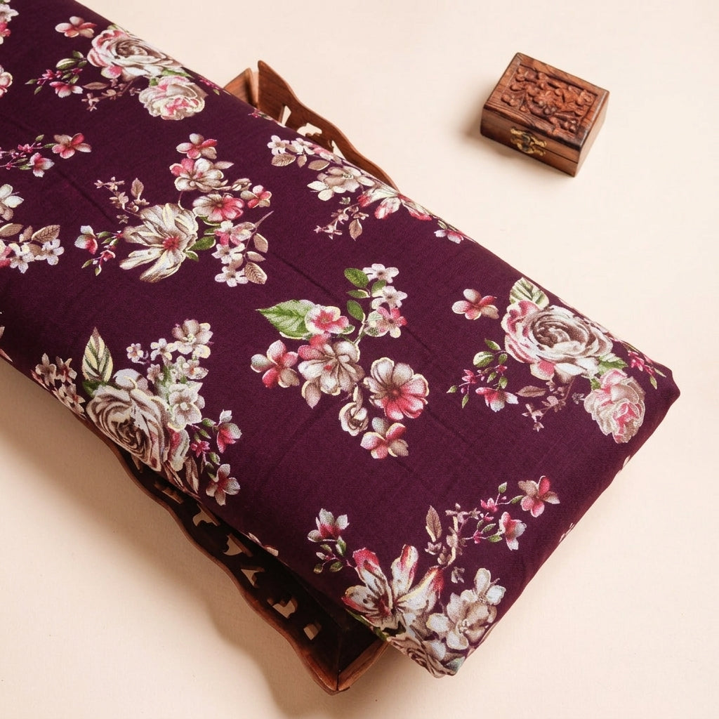 Floral Rayon Fabric