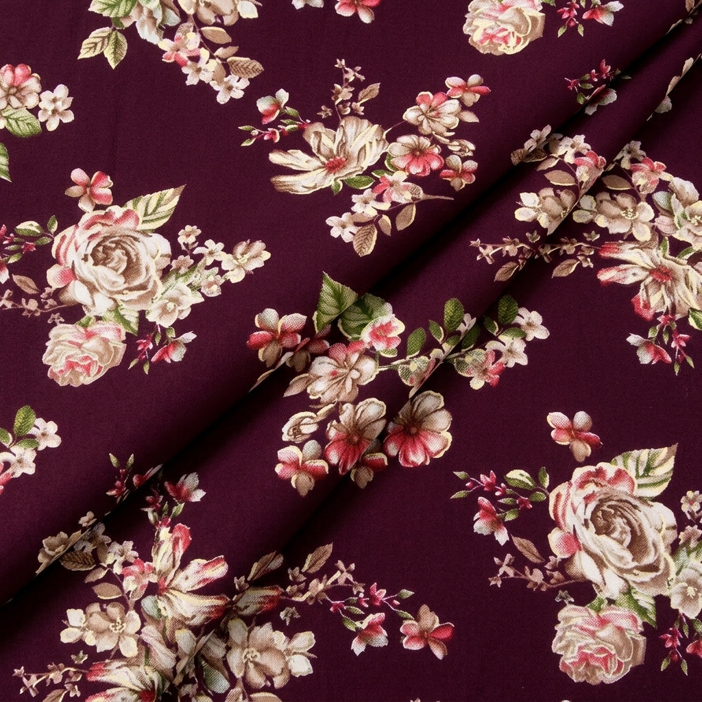Floral Rayon Fabric
