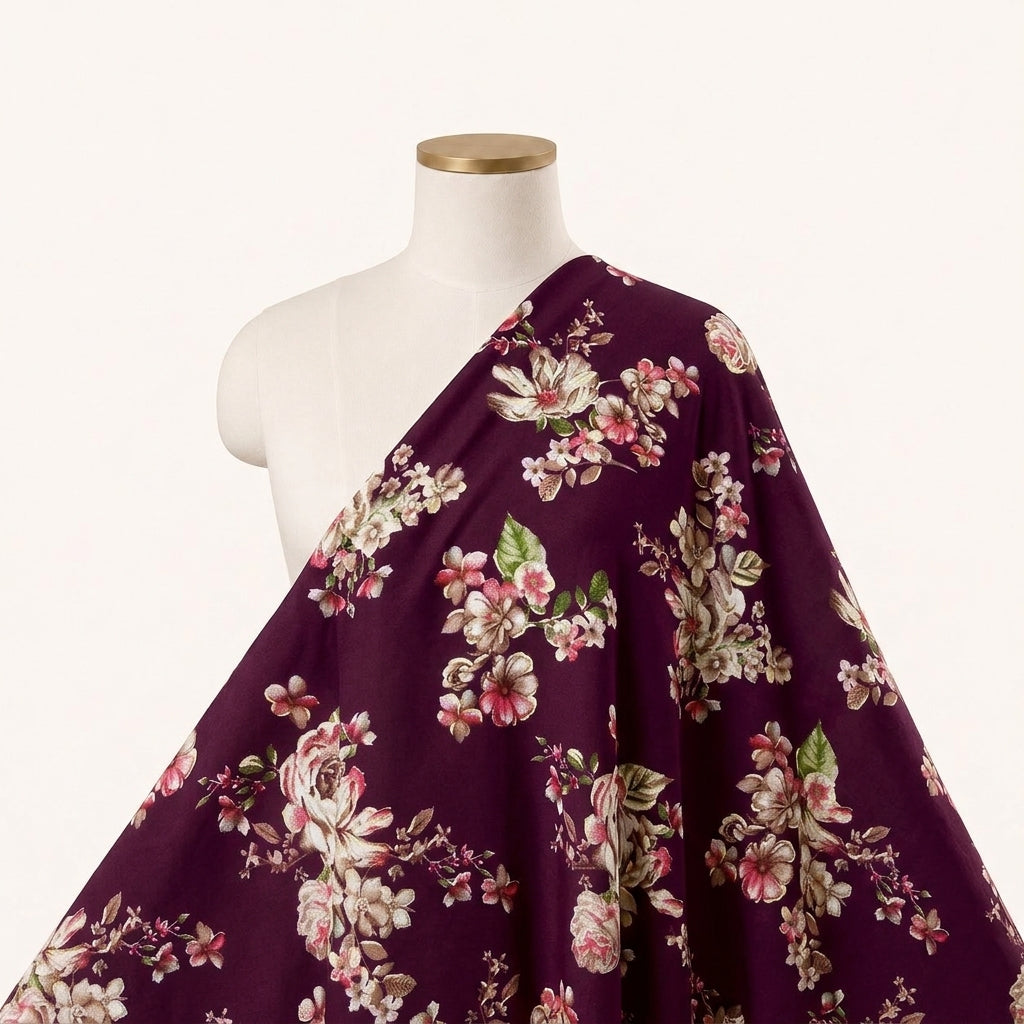 Floral Rayon Fabric