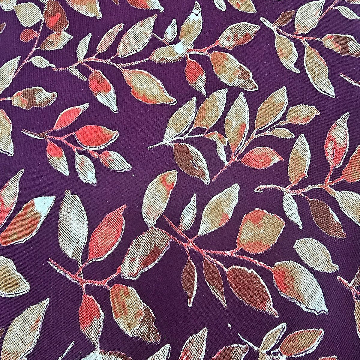 Leaf Rayon Fabric