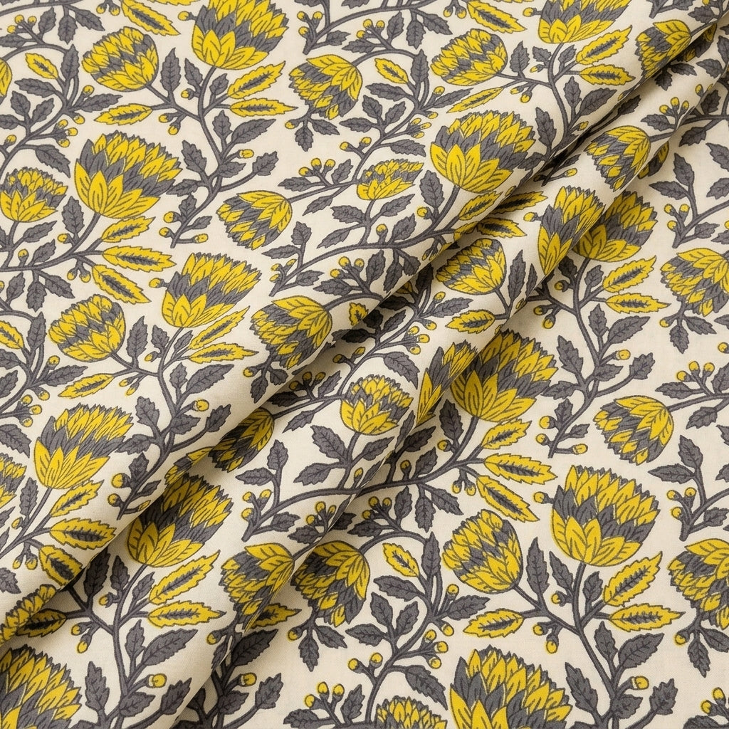 Folded Ajrakh Cream Ajrakh Cotton Fabric