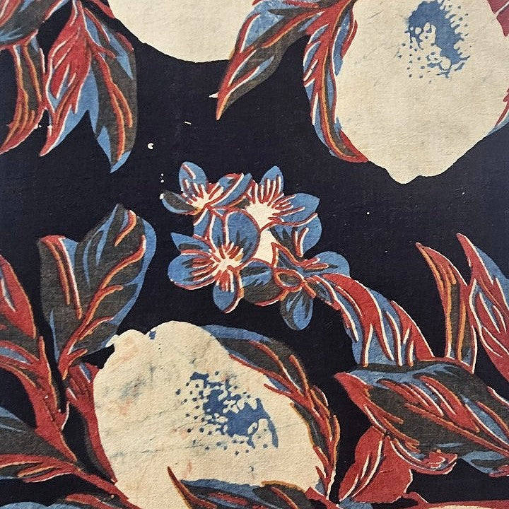 Ajrakh Cotton Fabric - EB13069 - Flat fabric