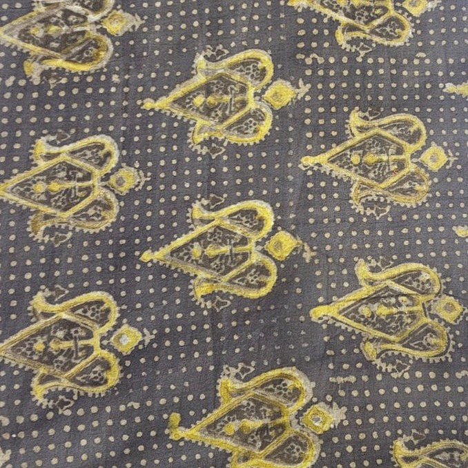 Ajrakh Cotton Fabric - EB13073 - Flat fabric