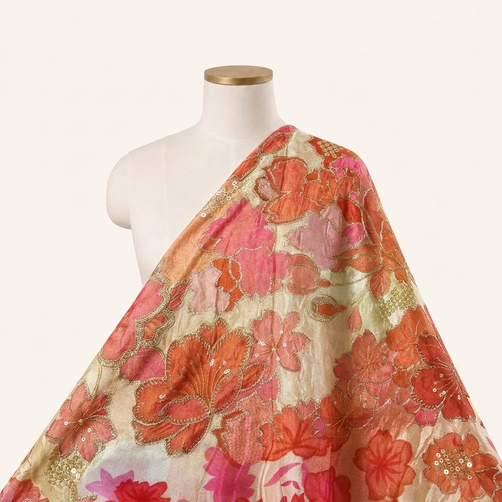 Embroidery Tissue Fabric