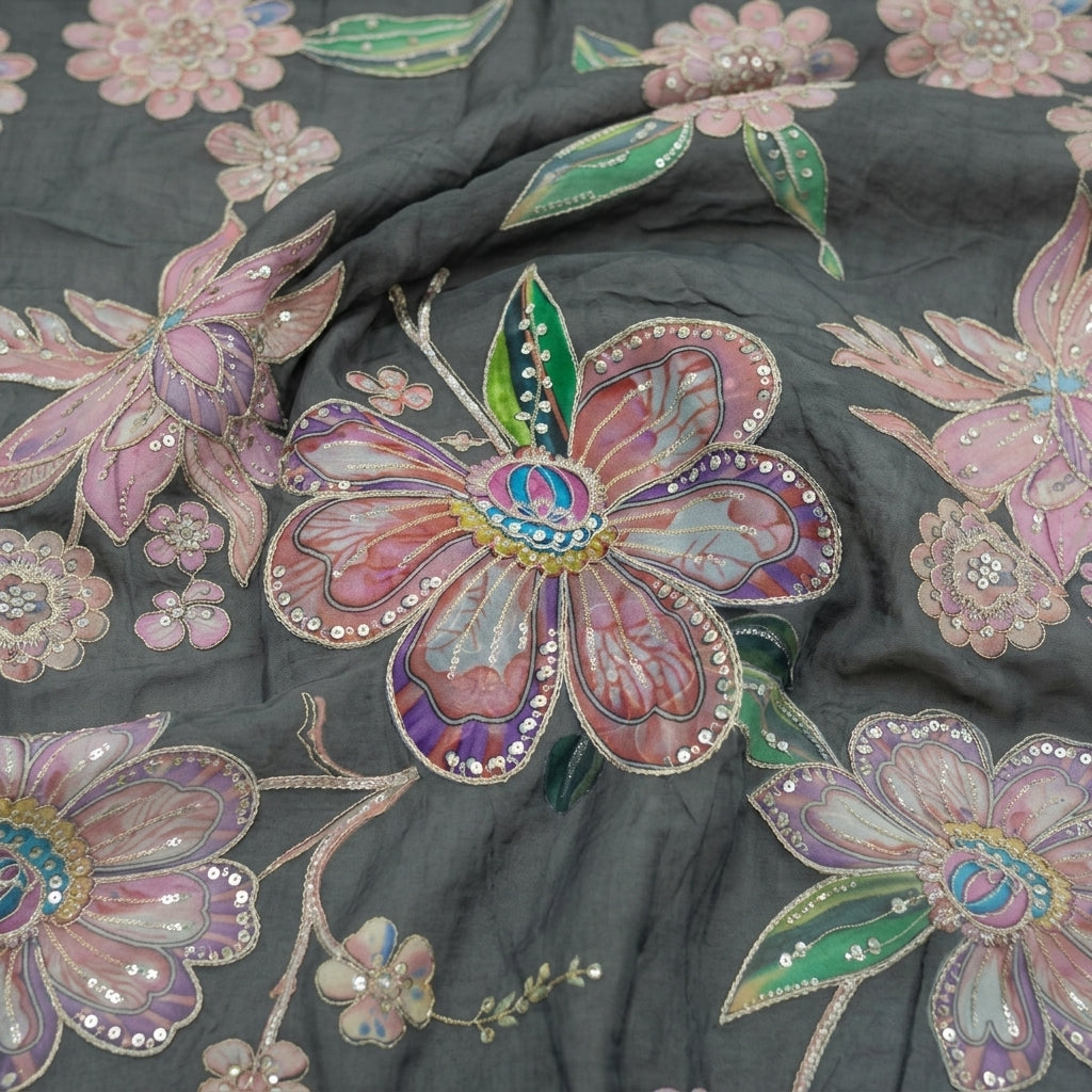 Embroidery Organza Fabric
