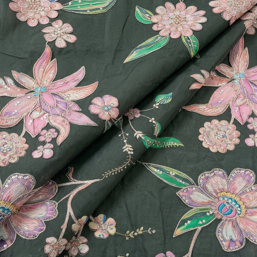 Embroidery Organza Fabric