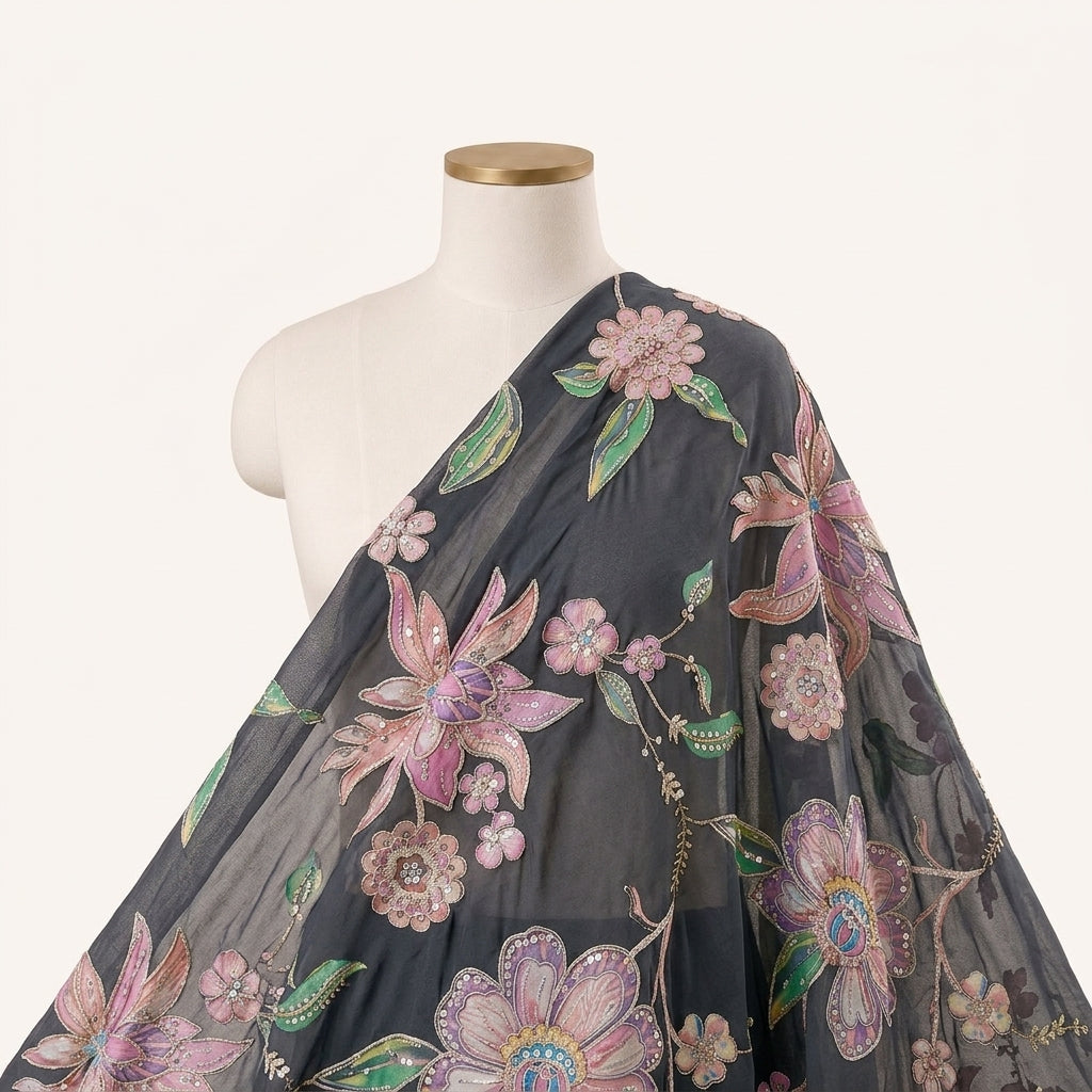 Embroidery Organza Fabric