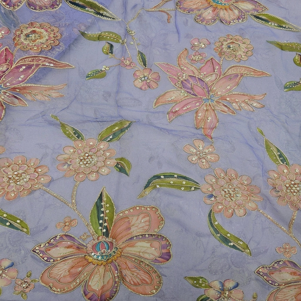 Embroidery Organza Fabric