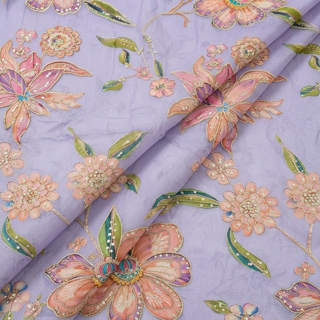 Embroidery Organza Fabric