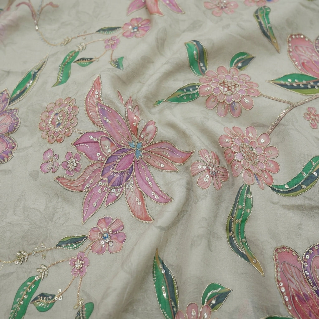 Embroidery Organza Fabric