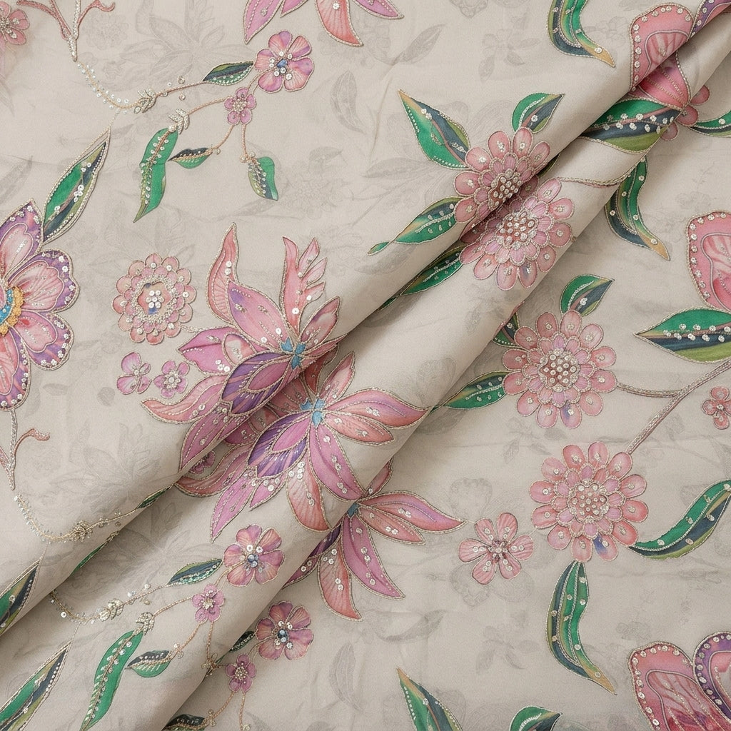 Embroidery Organza Fabric