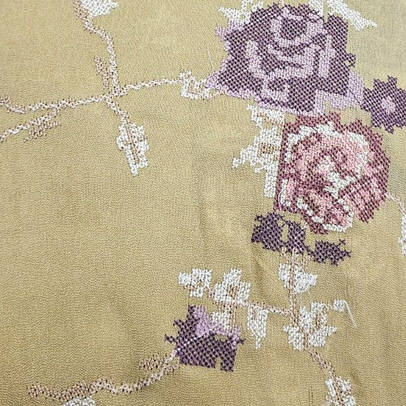 Embroidery Crepe Fabric - EB13131 - Flat fabric