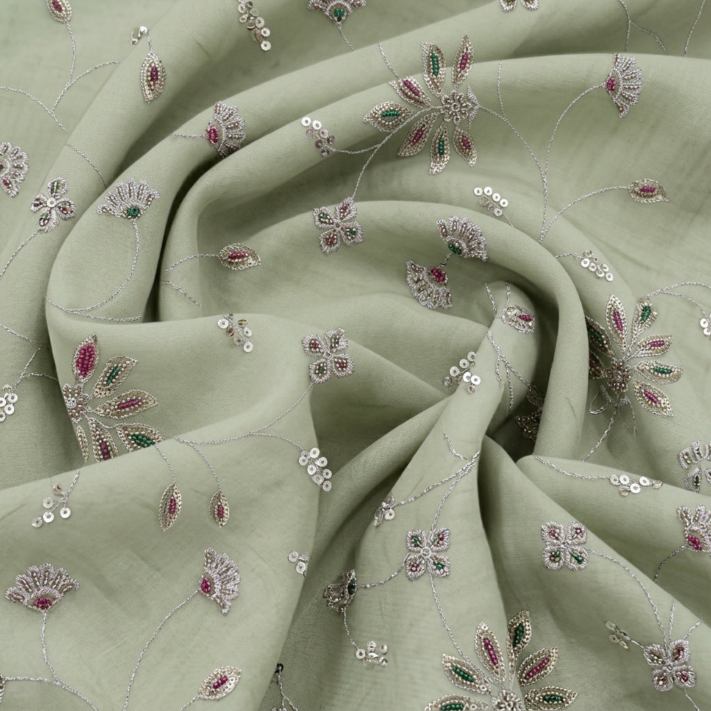 Embroidery Organza Fabric