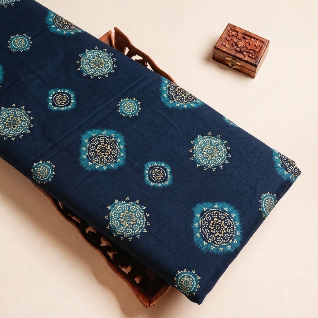 Foil Print Rayon Fabric - EB13172 - tray_3