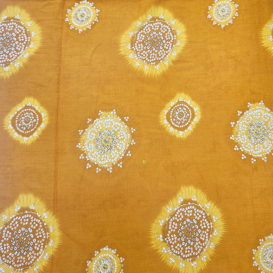 Foil Print Rayon Fabric - EB13174 - Flat fabric