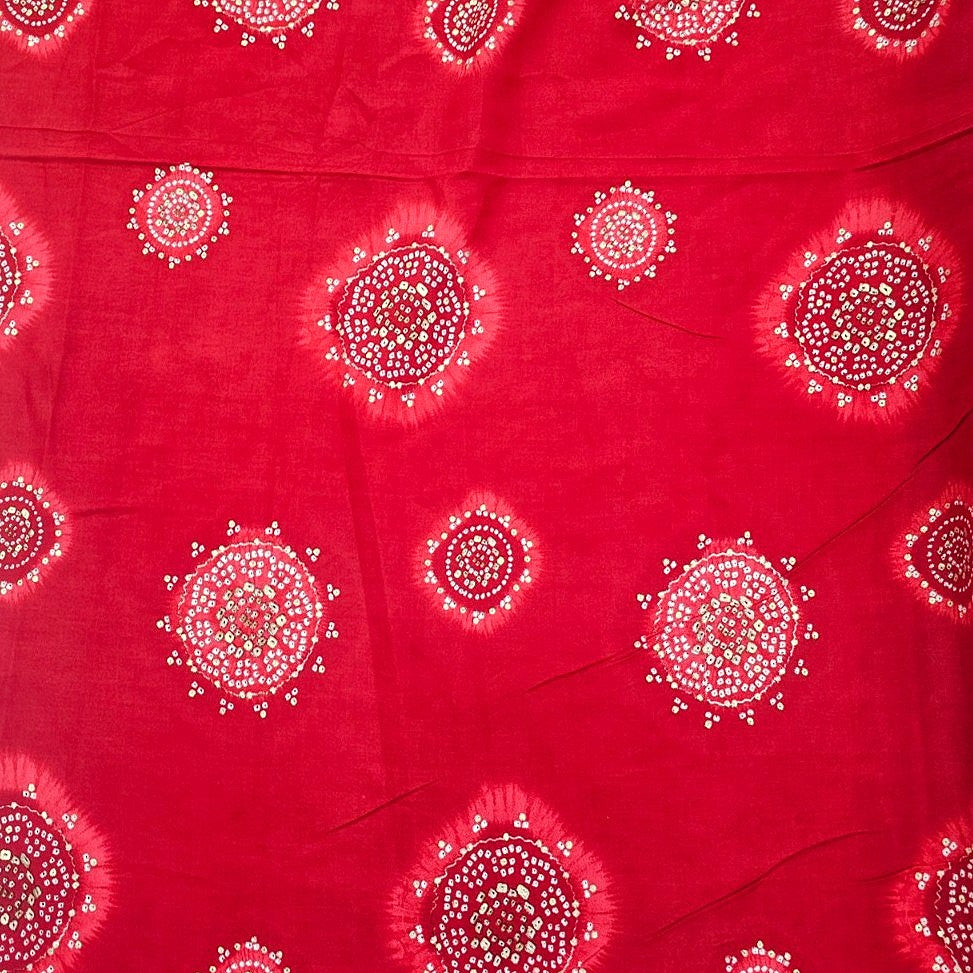 Foil Print Rayon Fabric - EB13175 - Flat fabric