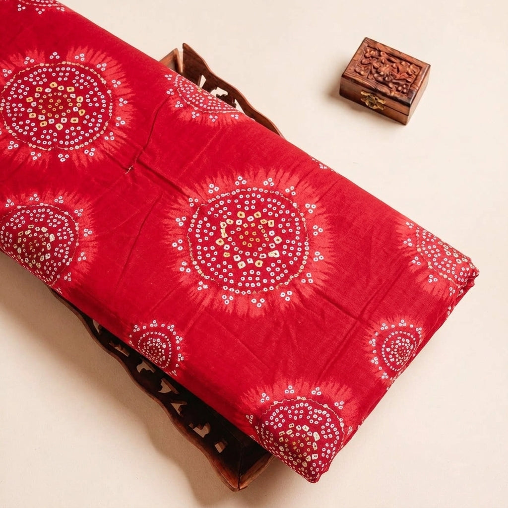 Foil Print Rayon Fabric