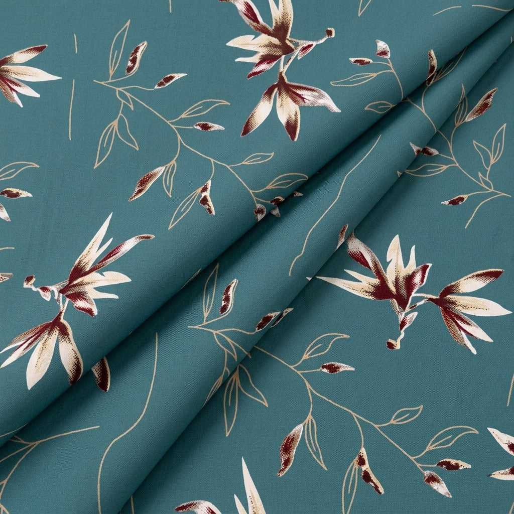 Floral Rayon Fabric