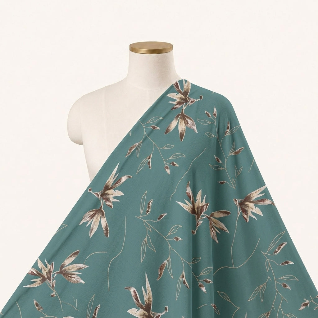 Floral Rayon Fabric